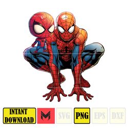 Spider Man Dad Png, Superhero Dad Png, Family Vacation Png, Dad And Son Png, Retro Dad Png, Gift For Dad Png