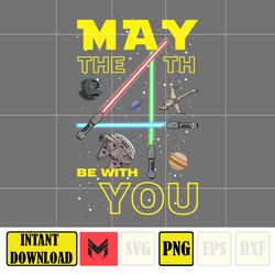 May The 4th Be With You Png, May The Fourth Be With You Png, Cartoon 4th Be With You Png, Sublimation Design (8)