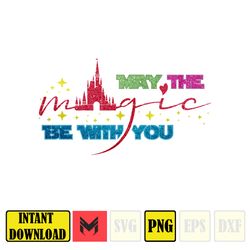 May The Magic Be With You Png, May The 4th Be With You Png, Cartoon 4th Be With You Png, Sublimation Design