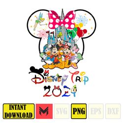 Family Minnie Trip 2024 Png, Vacay Mode Png, Magical Kingdom 2024 Png, Family Vacation Png, Trip 2024 Png