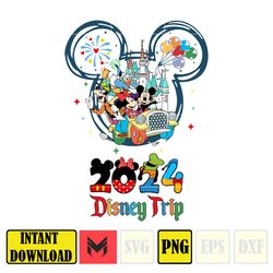 Mickey 2024 Disney Trip Png, Family Trip 2024 Png, Vacay Mode Png, Magical Kingdom 2024 Png, Family Vacation Png