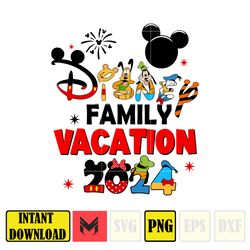 Mickey Disney Family Vacation 2024 Png, Family Vacation Png, Vacay Mode Png, Magical Kingdom Png, Family Png