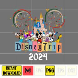Mickey Disney Trip Family Trip 2024 Png, Vacay Mode Png, Magical Kingdom 2024 Png, Family Vacation Png, Trip 2024 Png