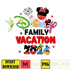 Minnie Disney Family Vacation 2024 Png, Family Vacation Png, Vacay Mode Png, Magical Kingdom Png, Family Png.