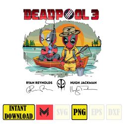 Deadpool 3 Png, Ryan Reynolds Hugh Jackman Png, Deadpool and Wolverine Png, Cute Deadpool 3 Png. Instant Download