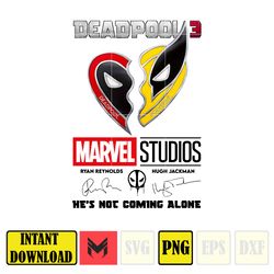 Deapool 3 Marvel Studios, Ryan Reynolds Hugh Jackman, He's Not Coming Alone Png, Instant Donwload