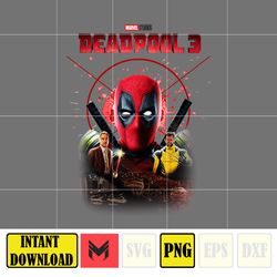 Marvel Studio Deadpool 3 Png, Deadpool and Wolverine Png, Ryan Reynolds Hugh Jackman Png, Superhero X-Men Png
