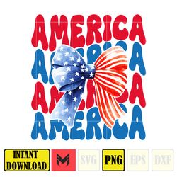 Coquette American Flag Png, Coquette Bow Png, 4th Of July Sublimation, America Png, Freedom, American Flag Sublimation