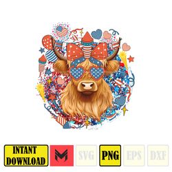 Patriotic Cow Png, American Cow Png, Usa Cow Png, Western, American, Western Sublimations, Cow Sublimations