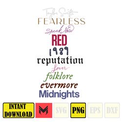 Taylor Albums Color Png, Swiftie Png, Taylor The Eras Tour Png, Flower Taylor Png, Taylor Fan Png, Taylors Version