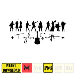 Taylor Swift Silhouettes Png, Swiftie Png, Taylor The Eras Tour Png, Flower Taylor Png, Taylor Fan Png, Taylors Version