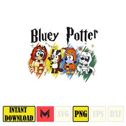 Bluey Potter Png, Bluey Family Matching Png, Bluey Png, Bluey Friends Png, Bluey Birthday Png, Instant Download