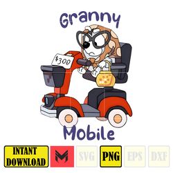 Muffin Granny Mobile Png, Bluey Family Matching Png, Bluey Png, Bluey Friends Png, Bluey Birthday Png