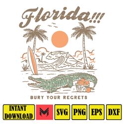 Florida!!! Tortured Poets Svg, Taylor Florence Tropical Bury Regrets Aesthetic Swiftie Svg, Gift Version Tay's TTPD Svg