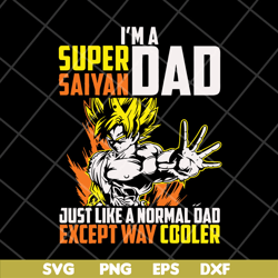 I'm a super saiyan dad svg, png, dxf, eps digital file FTD06052120
