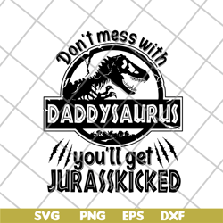 Daddysaurus svg, png, dxf, eps digital file FTD21052116