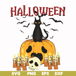 Cat halloween svg, png, dxf, eps digital file HLW17072020