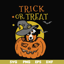 Trick or treat svg, halloween svg, png, dxf, eps digital file HLW1707203