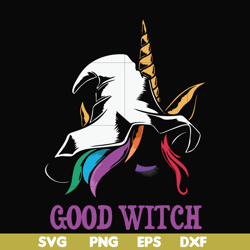 Halloween Trick or Treat Unicorn Good Witch svg, png, dxf, eps digital file HLW1707208