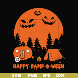 Happy camp halloween svg, png, dxf, eps digital file HLW2007204
