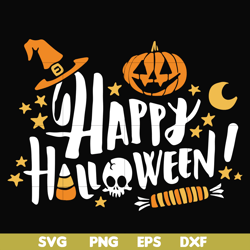 Happy halloween svg, png, dxf, eps digital file HLW2107201