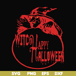 Witch happy halloween svg, png, dxf, eps digital file HLW2107212