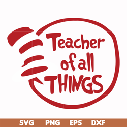 Teacher of all things svg, png, dxf, eps file DR00044