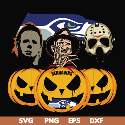 Seattle Seahawks svg, halloween svg, png, dxf, eps digital file HLW0213
