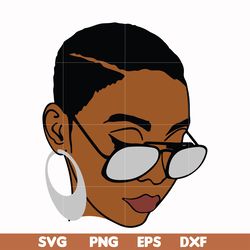 Unbothered Black Girl Svg, Afro Woman Svg, African American Woman svg, png, dxf, eps file OTH0003