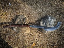 custom handmade carbon steel blade tactical khopesh sword| hunting sword camping