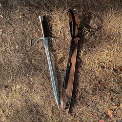 custom handmade carbon steel blade greek archilles sword | hunting sword camping
