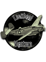 Lockheed Ventura Vintage Aircraft PNG Transparent Background File Digital Download