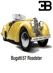 Bugatti 57 Raodster PNG Transparent Background File Digital Download