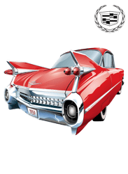 Cadillac 1959 PNG Transparent Background File Digital Download