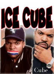 Ice Cube Rapper Hip Hop PNG Transparent Background File Digital Download