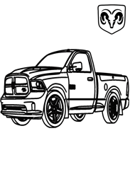 Dodge Ram 1500 PNG Transparent Background File Digital Download