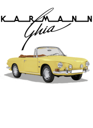 Karmann Ghia PNG Transparent Background File Digital Download