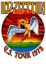 Led Zeppelin 1975 PNG Transparent Background File Digital Download