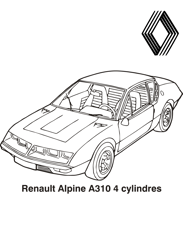 Renault alpine a310 PNG Transparent Background File Digital Download