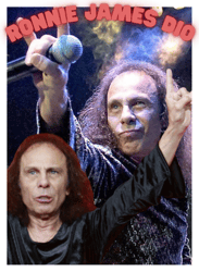 Ronnie James Dio PNG Transparent Background File Digital Download