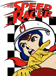 Speed Racer Cartoon PNG Transparent Background File Digital Download
