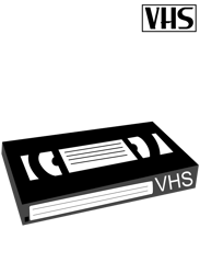 VHS Cassette PNG Transparent Background File Digital Download