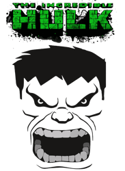 incredible hulk PNG Transparent Background File Digital Download