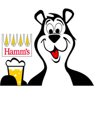 hamm's beer bear png transparent background file digital download