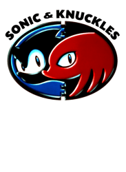 Sonic and Knuckles PNG Transparent Background File Digital Download