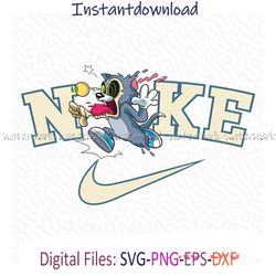 Nike Tom And Jerry Logo Svg, Tom And Jerry Png, Nike Logo Transparent, Tom And Jerry Svg, Nike Cartoon Logo, png cricut