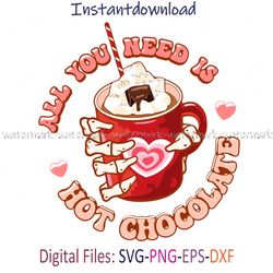 Hot Chocolate Png,Hot Cocoa Svg, Hot Chocolate Svg, Hot Chocolate Mug Svg, Hot Coco Png, silhouette, instantdownload png