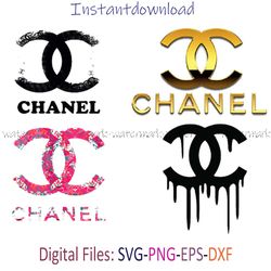 Chanel Logo Bundle Svg, Brand Logo Svg, LV Logo Svg, GG Logo Svg, Chanel Logo Svg, Instantdownload, png, cricut
