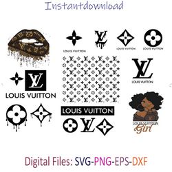 Louis Vuitton Bundle Svg, Brand Logo Svg, LV Logo Svg, GG Logo Svg, Chanel Logo Svg, Instantdownload, png, cricut