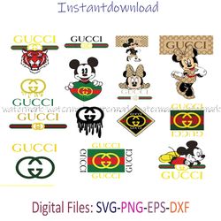Disney Gucci Logo Svg, Brand Logo Svg, LV Logo Svg, GG Logo Svg, Chanel Logo Svg, file for shirt, Instantdownload, png